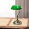 Simple Designs 15&#x22; Executive Banker&#x27;s Desk Lamp with Glass Shade